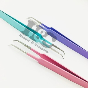 Hot Picks Pinzas para pestañas postizas Logo Fan Pinzas para extensiones de pestañas Volumen de acero inoxidable Pinzas para pestañas Visón sostenible - Product Image 6