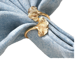 Anillos de Servilleta Modernos de Aluminio con Diseño de Hojas, Ecológicos, para Banquetes, Bodas, Decoración de Fiestas, Hoteles, Comedores, Decoración de Mesa para el Hogar, India - Product Image 4