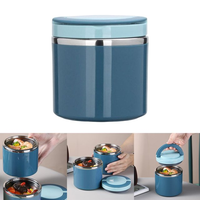 Thermos de cuisine, récipient isotherme pour aliments chauds, boîte à lunch sous vide, boîte à porridge, récipient alimentaire, tasse de petit-déjeuner, pique-nique, voyage, grand format