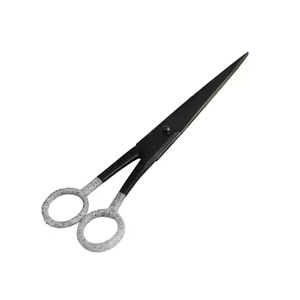 Ciseaux de coupe de cheveux de cisaillement de barbier enduits noirs personnalisés lame d'acier inoxydable pour l'usage de beauté - Product Image 2