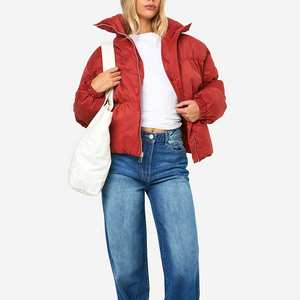 Veste matelassée OEM de haute qualité pour femmes, respirante et de nouveau design pour l'hiver, fermeture à glissière grande taille, courte longueur - Product Image 6