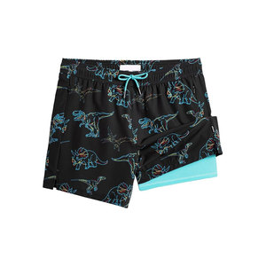 กางเกงชายหาดลำลองแบบสั่งทำพิเศษสำหรับผู้ชาย แห้งเร็ว ผ้าฝ้าย 100% ชุดว่ายน้ำแบบมีเชือกผูกเอวกลาง - Product Image 1