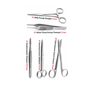 Instruments chirurgicaux manuels réutilisables en acier inoxydable de haute qualité, ensembles de pansements pour la chirurgie générale - Product Image 3