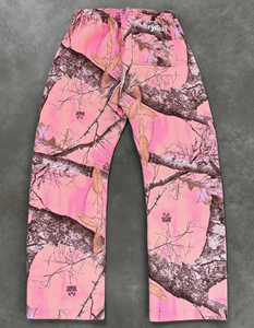 Y2K hommes Streetwear pantalons de survêtement personnalisé arbre imprimé surdimensionné taille moyenne poids lourd coton Joggers coupe ample cordon pantalon - Product Image 6