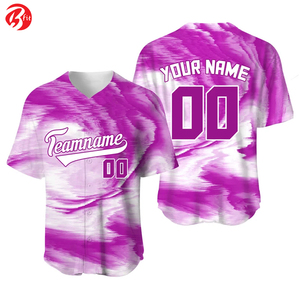 เสื้อยูนิฟอร์มเบสบอลเสื้อเชิ๊ตโพลีเอสเตอร์ระบายอากาศสำหรับเบสบอลและซอฟต์บอล - Product Image 1