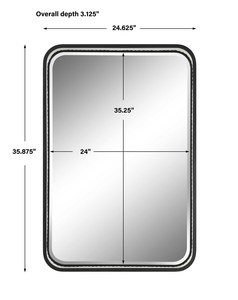 Espejo de pared rectangular de hierro de diseño moderno, venta al por mayor, hotel, apartamento, sala de estar, dormitorio, pasillo, decoración de pared, espejo de tocador - Product Image 3