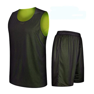 Uniforme de basket-ball pour hommes, ensemble de shorts en jersey réversible, vêtements de sport respirants à séchage rapide, vêtements d'entraînement, vêtements personnalisés - Product Image 4