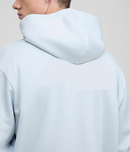 Sudadera con capucha de algodón 100% para invierno, talla grande, con cordón ajustable, 300 GSM, hombros caídos, logotipo personalizado, venta al por mayor - Product Image 4