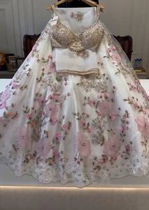 ชุดแต่งกายสำหรับผู้หญิงชุดแต่งกายเจ้าสาว lehenga choli ลายปักดีไซน์แบบดั้งเดิมพร้อม dupatta - Product Image 5