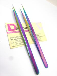 แหนบต่อขนตาสแตนเลสอุปกรณ์เสริมความงามอย่างยั่งยืนสำหรับการต่อขนตาโลโก้แบบมืออาชีพออกแบบได้ตามต้องการ - Product Image 6