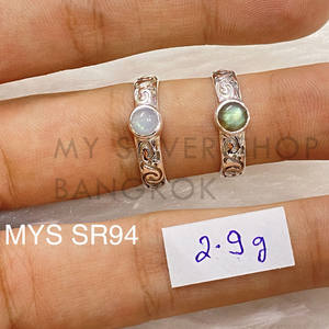 แหวนเงินแท้ 925 ประดับพลอย ทำมือ สำหรับงานแต่งงานหรืองานปาร์ตี้ สไตล์คลาสสิก ขายส่งจำนวนมากสำหรับทำเครื่องประดับ - Product Image 6