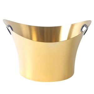 Cubo de hielo de latón pulido para fiestas de cóctel Ideal para uso doméstico y configuración de mesa de comedor de restaurante fino - Product Image 5