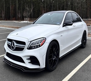 รถเบนซ์มือสอง2019รถเมอร์เซเดส-AMG ซีดาน C43เทอร์โบ V6ขั้วสีขาวไม่มีการปรับเปลี่ยนหนังเฟอร์รารีซ้ายสำหรับแคลิฟอร์เนีย - Product Image 1