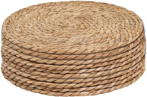 Napperon rond naturel tissé à la main Produits écologiques Fabriqué au Vietnam Décoration de table Napperon tissé Vente en gros - Product Image 2