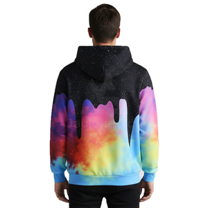 Sudadera con Capucha Extra Grande para Hombre, con Cierre, Diseño Gráfico, Logotipo Personalizado Bordado, Tela de Felpa Ecológica, Venta al por Mayor - Product Image 2