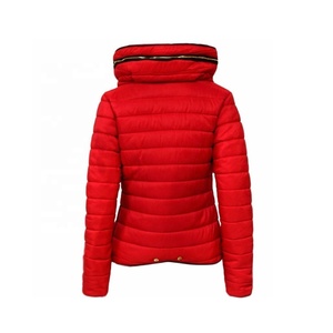 OEM moda mujer chaqueta Puffer alta calidad transpirable diseño cremallera soporte bordado logotipo personalizado Elegante ropa de invierno - Product Image 6