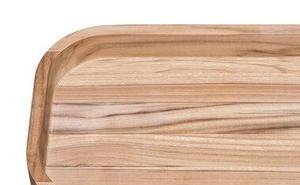 Plateau en bois fait main écologique avec base plate et conception sans fioritures pour le service de thé, le garde-manger de bureau et les espaces de vie compacts - Product Image 4
