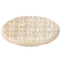 Plateau tournant en bois de haute qualité, design rond moderne, pour utilisation sur table et organisateur d'épices - Product Image 5