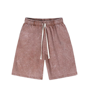 Pantalones Cortos Anchos con Lavado Ácido y Logotipo Personalizado, Ligeros, Estilo Urbano, Nuevo Modelo, Transpirables - Product Image 1