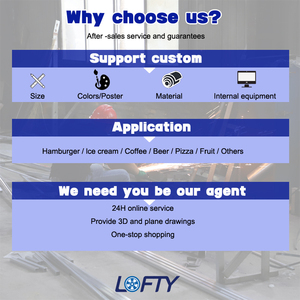 Lofty foodtruck phục vụ Trailer remolque thực phẩm xe tải shawarma gà tây nướng gà Pizza thực phẩm Trailer trang bị đầy đủ tiêu chuẩn chúng tôi - Product Image 3