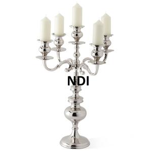 เชิงเทียนแก้วโลหะดีไซน์หรูหราสไตล์โบราณ - Product Image 5