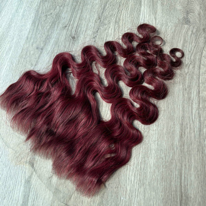 Extensiones de Cabello Humano Virgen LINU Borgoña para Ondas de Encaje, Paquete de 250% de Densidad, Largo, 300gr, Opciones en Marrón Miel Arcoíris - Product Image 6