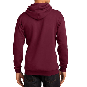 Maroon color <b>Pullover</b> <b>Men</b> Blank Hoodies Good Quality <b>Men's</b> casual style Hoodies In Different Style And Size for sale - Product Image 2
