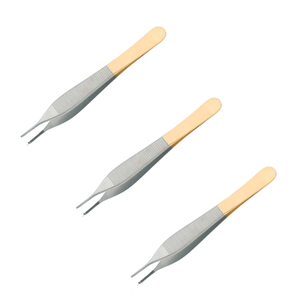Pinzas Adson al por Mayor, Cruzadas, Dentadas, 1x2 Dientes, TC, 15 cm, Acero Inoxidable, Juego de Instrumentos Médicos Quirúrgicos, Manual - Product Image 5