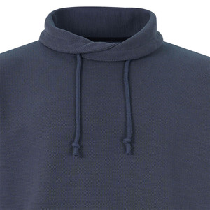 Sudaderas con capucha de textura para hombre Fabricantes de ropa personalizada Sudadera con capucha de rizo francés para hombres Hombro caído de alta calidad Tallas grandes - Product Image 4