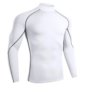 2025 Premium Summer Stylish Shirt Customize Casual Plain Rash Guard New <b>Men's</b> Full Sleeves Jogging Wear - Product Image 3