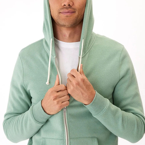 Vente en gros de sweats à capuche zippés pour hommes 100% coton le mieux vendu Service OEM Design à la mode Automne Hiver Sweats à capuche au meilleur prix - Product Image 5