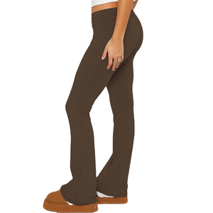 กางเกงแฟชั่นทรงขาบาน รุ่นใหม่มาแรงสำหรับผู้หญิง ขายดี ทรงสกินนี่ ขาบานสูง ผ้าโพลีเอสเตอร์ ไซส์พลัส ปี 2026 NURAK SPORTS - Product Image 3