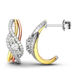 Boucles d'oreilles en diamant Jeulia Endless Love - Product Image 2