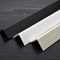 Profilé d'extrusion en plastique PVC rigide en forme de L, Garniture d'angle en PVC, Garniture d'angle en plastique