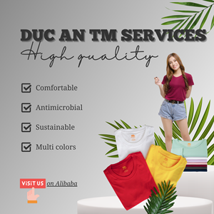 เสื้อยืดผ้าฝ้าย100% สำหรับผู้ชาย150GSM ลายเรียบต้านเชื้อแบคทีเรียทนทานใส่สบายผลิตจากเวียดนาม - Product Image 3