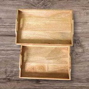 Wooden Rectangle Storage <b>Tray</b> Modern Luxury Design Polished Finish Dishwasher Safe <b>Bathroom</b> Desk Organizer Reusable Single - Product Image 6