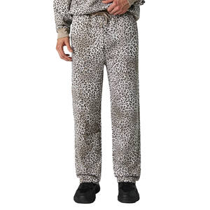 Survêtement d'hiver en polaire à capuche pour hommes-Ensemble 2 pièces 100% coton respirant Sportswear - Product Image 4