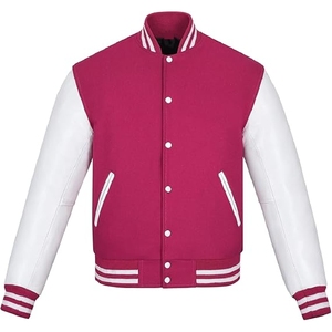 เสื้อแจ็กเก็ตเบสบอลสำหรับผู้ชายเสื้อสตรีทโอเวอร์ไซส์ - Product Image 1