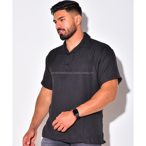 T-shirts polo pour hommes avec broderie et impression personnalisées 100% coton polyester demi-manches pour l'été PayPal vérifié quantité minimale de commande bas - Product Image 2