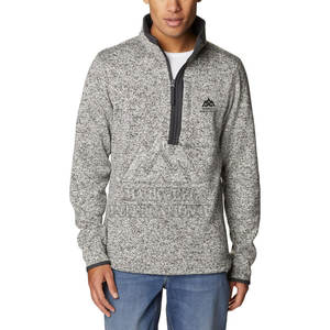 สเวตเชิ้ตมีซิปแบบครึ่งแขนของผู้ชายเสื้อสเวตเชิ้ตมีซิปแบบเรียบง่ายสีตัดกันขนาดตามสั่ง - Product Image 1