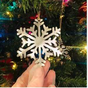 Sunbeauty DIY Mini 3D Quilling Paper Copos de nieve para decoración de árboles de Navidad Adornos - Product Image 4