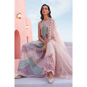 Maria.B. Colección de Lujo para Eid 2026 D-2612-B TC-1532 Algodón Pakistaní Estampado Digital Floral Melocotón Sin Arrugas - Product Image 3