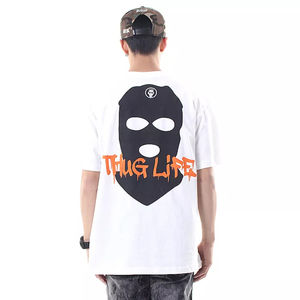 OEM servicio bajo MOQ alta calidad personalizado barato camisetas Casual Muscle Fit manga corta patrón sólido cuello redondo 220 gramos en blanco - Product Image 4