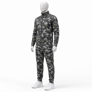 Chándal de Camuflaje Digital Personalizado para Hombre, Chaqueta Deportiva con Cremallera Completa, Pantalones Jogger, Ropa Deportiva OEM ODM de Marca Privada - Product Image 3