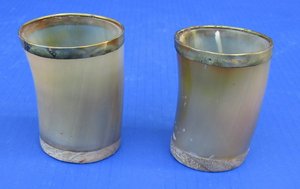 แก้วลายเขาควายไวกิ้งขัดเงาด้วยมือสำหรับดูเรียบง่ายแก้วลายเขาควายของแท้สำหรับเครื่องดื่มงานปาร์ตี้ - Product Image 4