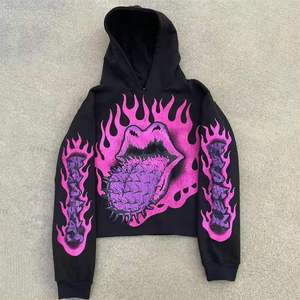 Venta al por mayor personalizado de alta calidad de los hombres de gran tamaño pulóver con capucha DTG impreso 3D Logo apliques bordados invierno - Product Image 2