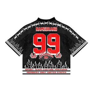 เสื้อฟุตบอลอเมริกัน 7V7 ผ้าโพลีเอสเตอร์ 100% คุณภาพสูง พิมพ์ลาย โลโก้สั่งทำได้ ระบายเหงื่อ แห้งเร็ว ใส่สบายสำหรับฤดูร้อน มีไซส์ใหญ่ - Product Image 4