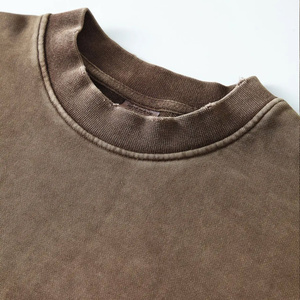 Sweat-shirt d'hiver streetwear imprimé de haute qualité en molleton bouclette lavé, col rond, longueur régulière, coupe oversize, anti-plis - Product Image 4