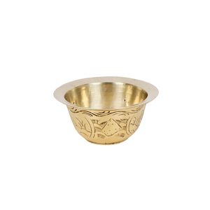 Pure Brass Vintage <b>Small</b> <b>Bowl</b> With Engraving Polish Finished For Home Restaurant And Hotel Kitchenware Metal Arabic <b>Bowl</b> - Product Image 5