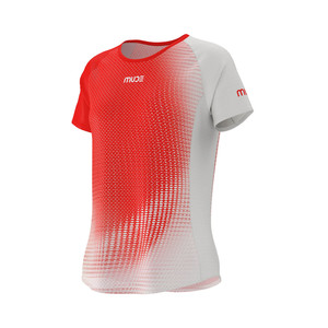 T-shirt de course sur sentier en maille respirante pour femme DAWN Rouge - Product Image 1